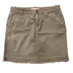 OLD NAVY Utility Cotton Skirt 8 Distressed Mini Twilight Core Multi Pocket 2000s